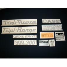 Case 300 Tripl-Range Vinyl Cut Decal Set