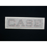 Case Tractor Case 1 ¼ x 5 blk/red on silver Vinyl Cut Decal