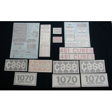 Case 1070 Agri King diesel 1970 - early 1974 Vinyl Cut Decal Set