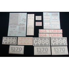 Case 1370 Agri King Turbo 1972 - 1975 Vinyl Cut Decal Set Case 1370 Agri King Turbo 1972 - 1975 Vinyl Cut Decal Set
