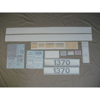 Case 1370 Agri King Turbo 1974 - 1978 (Power White) Vinyl Cut Decal Set Case 1370 Agri King Turbo 1974 - 1978 (Power White) Vinyl Cut Decal Set