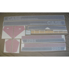Case 2294 Case IH w/cab (blk/red/silver) Vinyl Cut Decal Set