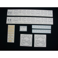 Farmall Super W-6 Vinyl Cut Decal Set (VI153)