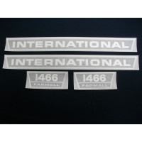International Harvester 1466 (hoods & mdl ltrs) blk/chrome Vinyl Cut Decal Set (VI256) International Harvester 1466 (hoods & mdl ltrs) blk/chrome Vinyl Cut Decal Set (VI256)