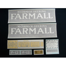 Farmall F-12 Vinyl Cut Decal Set (VI313) Farmall F-12 Vinyl Cut Decal Set (VI313)
