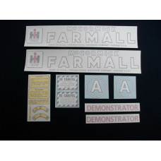Farmall A Demonstrator Vinyl Cut Decal Set (VI410) Farmall A Demonstrator Vinyl Cut Decal Set (VI410)