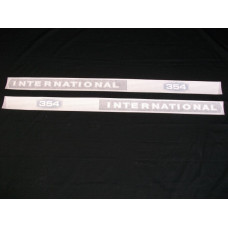 International Harvester 354 Int'l (hoods only) Vinyl Cut Decal Set (VI429)