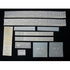 Farmall WR-9 Mylar Cut Decal Set (I468)