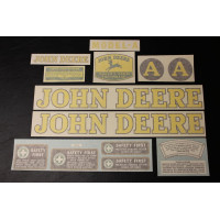 John Deere A early styled Vinyl Decal Set
