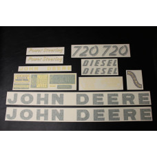 John Deere 720 diesel Vinyl Cut Decal Set (JD149)