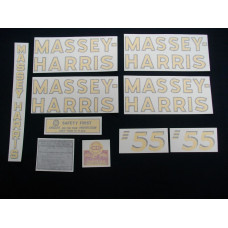Massey Harris 55 Vinyl Cut Decal Set Massey Harris 55 Vinyl Cut Decal Set