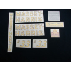 Massey Harris 33 Vinyl Cut Decal Set Massey Harris 33 Vinyl Cut Decal Set