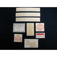 Massey Harris Pony Tractor Vinyl Cut Decal Set Massey Harris Pony Tractor Vinyl Cut Decal Set