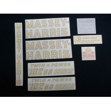 Massey Harris 102 GS Senior Twin Power Vinyl Cut Decal Set Massey Harris 102 GS Senior Twin Power Vinyl Cut Decal Set
