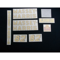 Massey Harris 82 Vinyl Cut Decal Set Massey Harris 82 Vinyl Cut Decal Set
