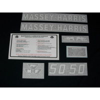 Massey Harris 50 MH 50 Vinyl Cut Decal Set Massey Harris 50 MH 50 Vinyl Cut Decal Set