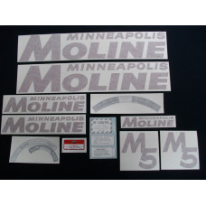 Minneapolis Moline M5 (red) Vinyl Cut Decal Set (VMM113) Minneapolis Moline M5 (red) Vinyl Cut Decal Set (VMM113)