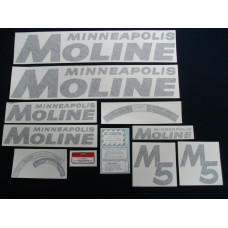 Minneapolis Moline M5 (black) Vinyl Cut Decal Set (VMM114) Minneapolis Moline M5 (black) Vinyl Cut Decal Set (VMM114)