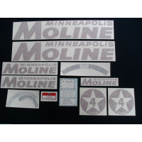 Minneapolis Moline Super 4 Star (red) Vinyl Cut Decal Set (VMM117) Minneapolis Moline Super 4 Star (red) Vinyl Cut Decal Set (VMM117)