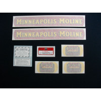 Minneapolis Moline Tractor Avery V (small gold tractor) Vinyl Cut Decal (VMM136)