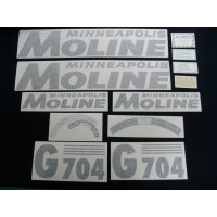 Minneapolis Moline G704 (black) Vinyl Cut Decal Set (VMM147A)
