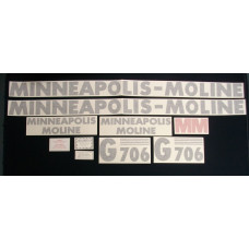 Minneapolis Moline G706 (straight G706 mod ltr) Vinyl Cut Decal Set (VMM151) Minneapolis Moline G706 (straight G706 mod ltr) Vinyl Cut Decal Set (VMM151)