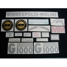Minneapolis Moline G1000 Vista Vinyl Cut Decal Set (VMM157) Minneapolis Moline G1000 Vista Vinyl Cut Decal Set (VMM157)