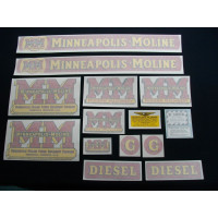 Minneapolis Moline G diesel Vinyl Cut Decal Set (VMM178) Minneapolis Moline G diesel Vinyl Cut Decal Set (VMM178)