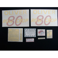Oliver 80 Row Crop Vinyl Cut Decal Set (VO104) Oliver 80 Row Crop Vinyl Cut Decal Set (VO104)