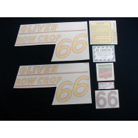 Oliver 66 Row Crop yellow # Vinyl Cut Decal Set (VO107) Oliver 66 Row Crop yellow # Vinyl Cut Decal Set (VO107)