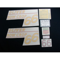Oliver 66 Row Crop yellow # Vinyl Cut Decal Set (VO107) Oliver 66 Row Crop yellow # Vinyl Cut Decal Set (VO107)