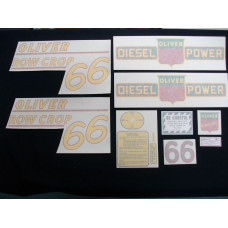 Oliver 66 Row Crop diesel yellow # Vinyl Cut Decal Set (VO108) Oliver 66 Row Crop diesel yellow # Vinyl Cut Decal Set (VO108)