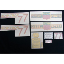 Oliver 77 Row Crop diesel red # Vinyl Cut Decal Set (VO145)