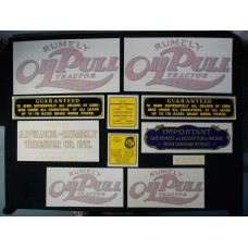 Rumely W 20-30 hp Vinyl Cut Decal Set (VR116)