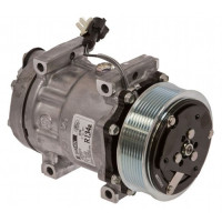 Case | Case IH WD1203 Windrower Sanden Compressor with Serpentine Clutch - New Case | Case IH WD1203 Windrower Sanden Compressor with Serpentine Clutch - New