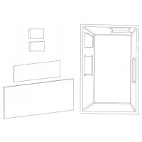 International Harvester 1420 Cab Kit with Headliner - Black International Harvester 1420 Cab Kit with Headliner - Black