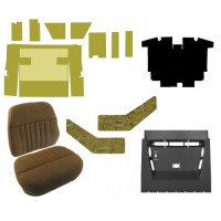 International Harvester 986 Complete Cab Interior Kit - Western Design Brown with S118583 Cushion Set