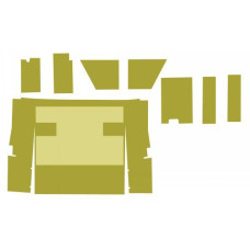 International Harvester 986 Cab Kit without Headliner - Western Design Brown International Harvester 986 Cab Kit without Headliner - Western Design Brown