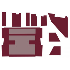 International Harvester Cab Kit without Headliner - Maroon (3388, 3588, 3788)