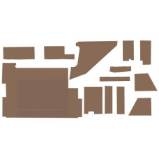 International Harvester 3088 Cab Kit without Headliner - Brown International Harvester 3088 Cab Kit without Headliner - Brown