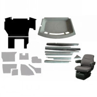 Case | Case IH 8910 Complete Cab Interior Kit - Gray with Sears Seat - Air Suspension