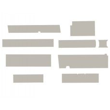 Case | Case IH 9260 Cab Kit without Headliner - Gray Case | Case IH 9260 Cab Kit without Headliner - Gray