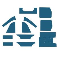 Ford | New Holland 5700 Cab Kit without Headliner - Blue (CF6701(5700)) Ford | New Holland 5700 Cab Kit without Headliner - Blue (CF6701(5700))