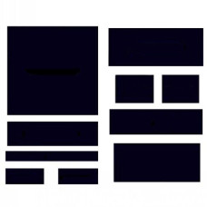 Ford | New Holland FW20 Cab Kit with Headliner - Black Ford | New Holland FW20 Cab Kit with Headliner - Black