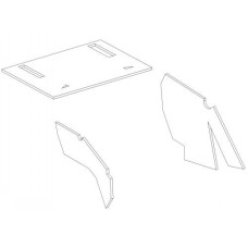 Massey Ferguson 1105 Cab Kit with Headliner - Black Massey Ferguson 1105 Cab Kit with Headliner - Black
