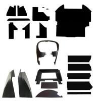 John Deere 4230 Tractor Complete Cab Interior Kit - Black with Cowl Kit John Deere 4230 Tractor Complete Cab Interior Kit - Black with Cowl Kit