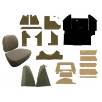 John Deere 4630 Complete Cab Conversion Kit - Multi-Brown | Sailcloth Tan with Cowl Cover and SR82200 Cushion Set