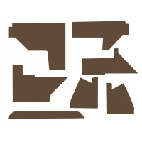 John Deere 4630 Tractor Cab Kit - Multi-Brown John Deere 4630 Tractor Cab Kit - Multi-Brown