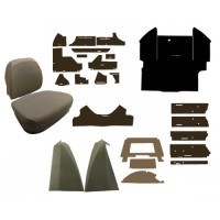 John Deere 4030 Complete Cab Conversion Kit - Brown with Cowl Cover and SR82200 Cushion Set