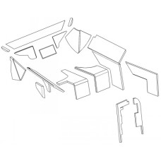 John Deere 4640 Cab Kit - Brown John Deere 4640 Cab Kit - Brown